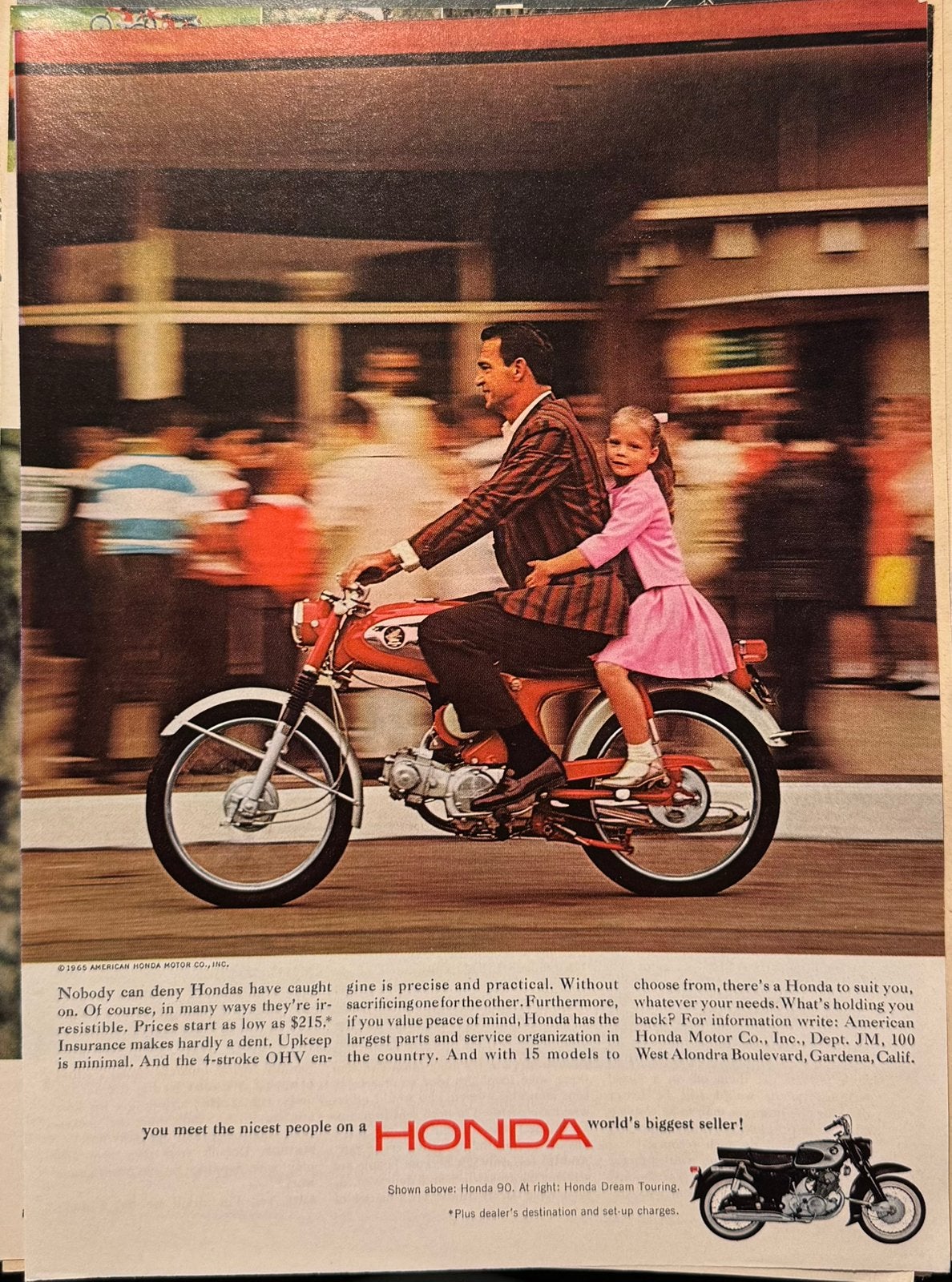 Advertentie uit 1965 Honda S90, Ophalen of Verzenden, Zo goed als nieuw, Motoren
