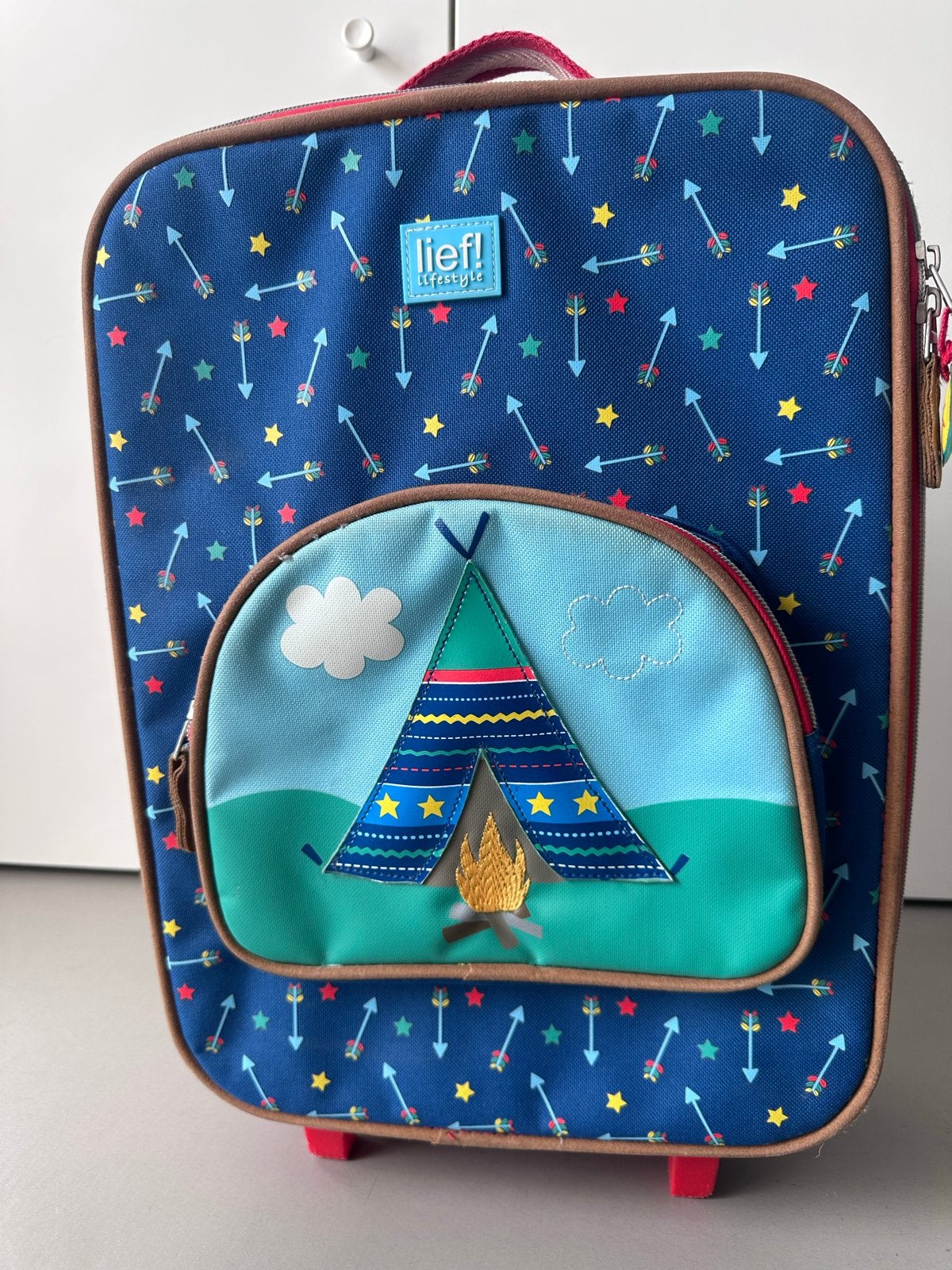 Lief! Lifestyle Kinderkoffertje met wieltjes - Tent design, Ophalen, Gebruikt