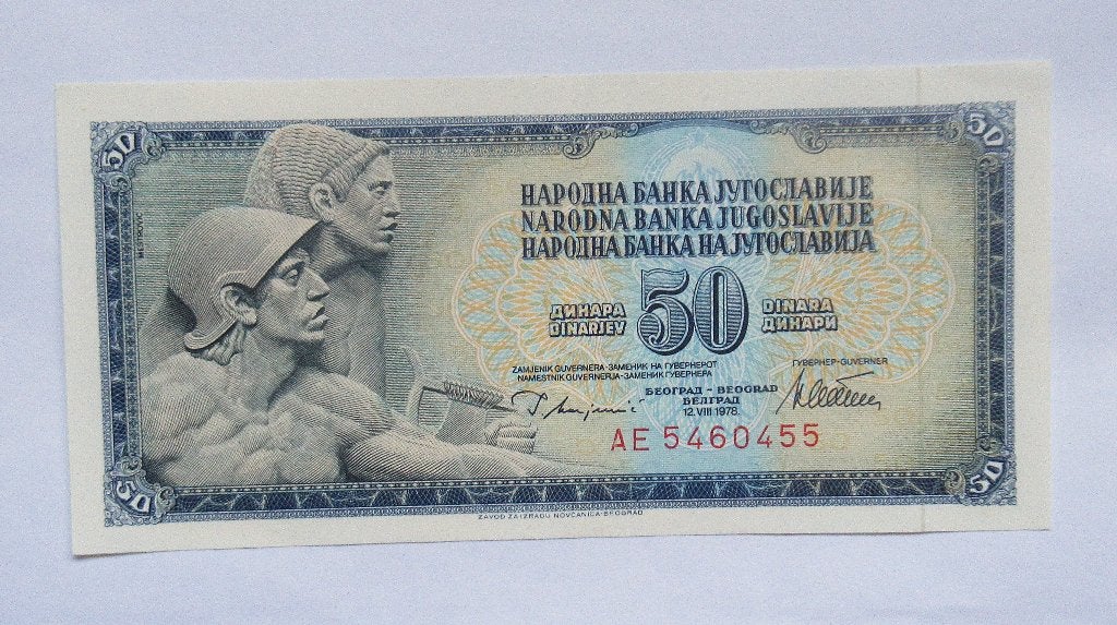 Joegoslavië 50 Dinara 1978, Verzenden, Joegoslavië