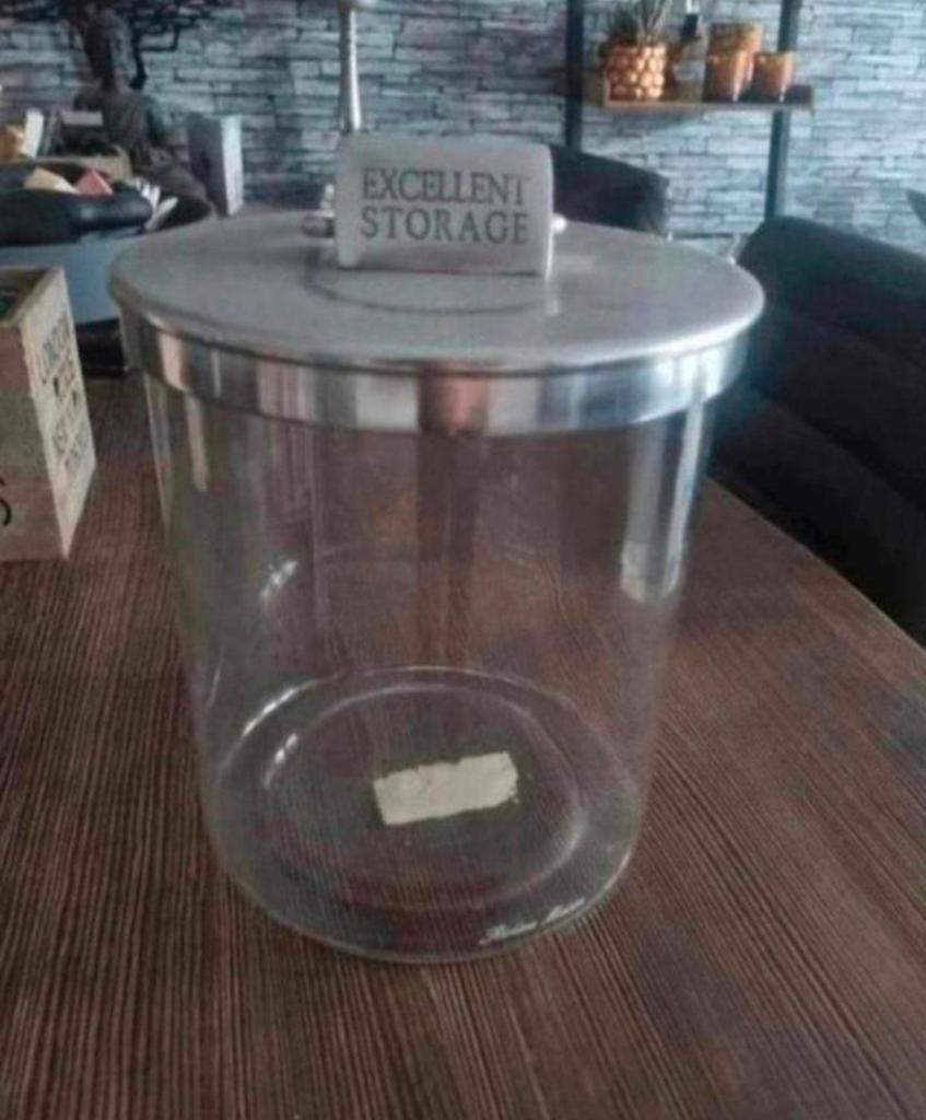 Riviera Maison Storage Jar, Ophalen of Verzenden, Nieuw, Glas, Overige stijlen