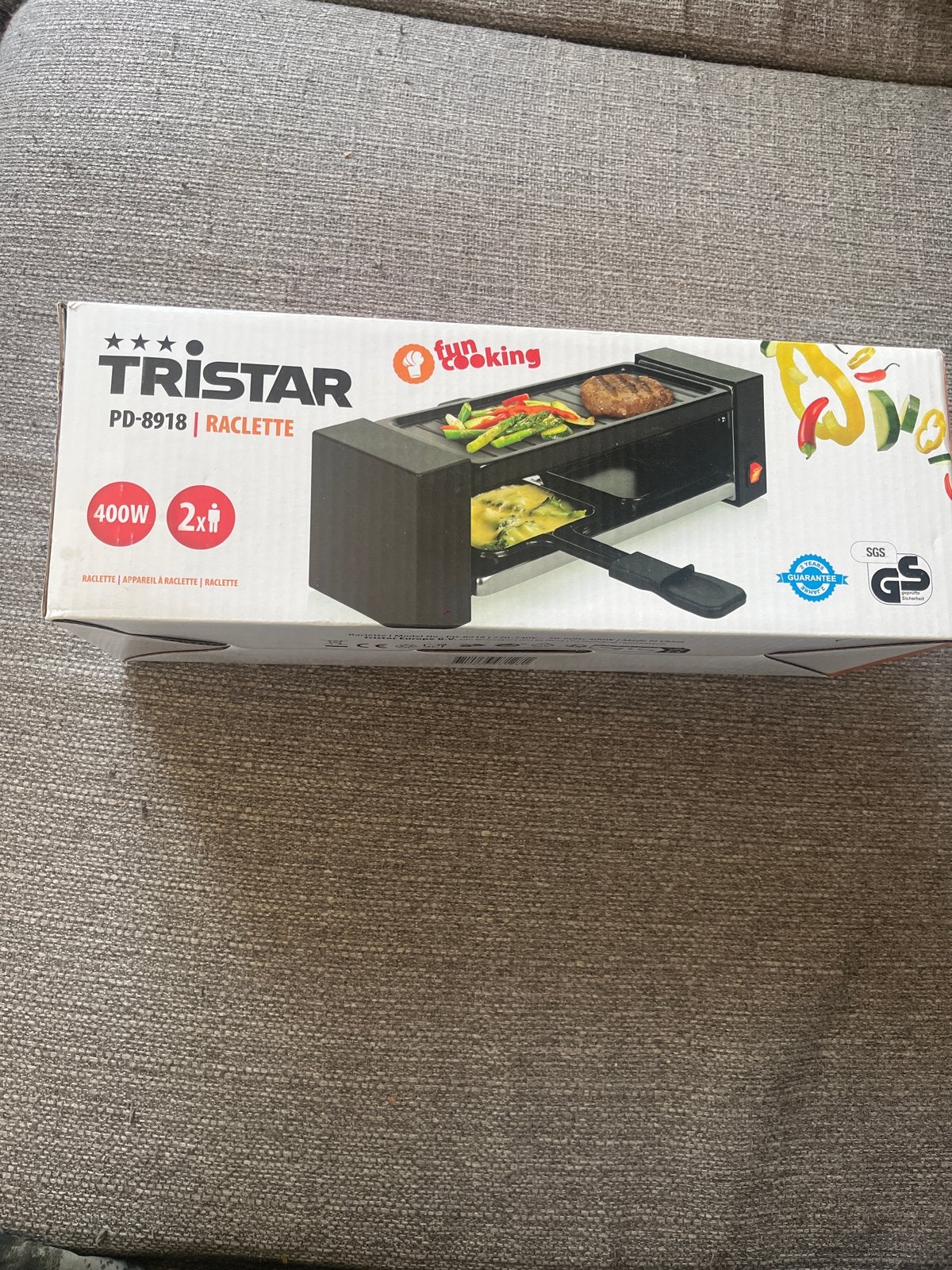 Tristar PD-8918 Raclette - 400W voor 2 personen, Ophalen of Verzenden, Nieuw