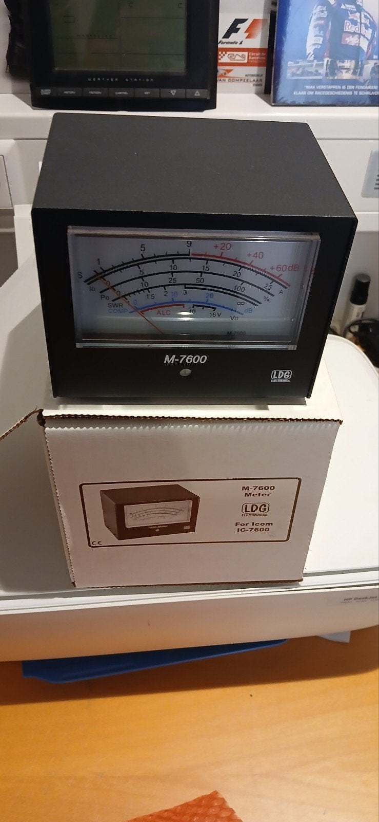LDG M-7600 Meter voor Icom IC-7600 (Grote Uitvoering), Telecommunicatie, Ophalen of Verzenden, Zo goed als nieuw, Ontvanger