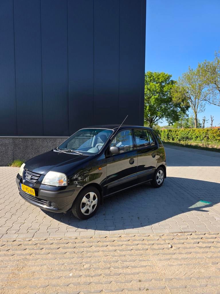 Hyundai Atos Prime 2005, Auto's, 4 cilinders, Zwart, Particulier, Handgeschakeld
