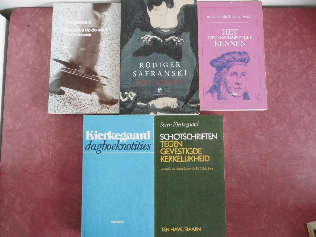 4 Filosofie boeken Kessels Safranski Kierkegaard, Boeken, Ophalen of Verzenden, Zo goed als nieuw