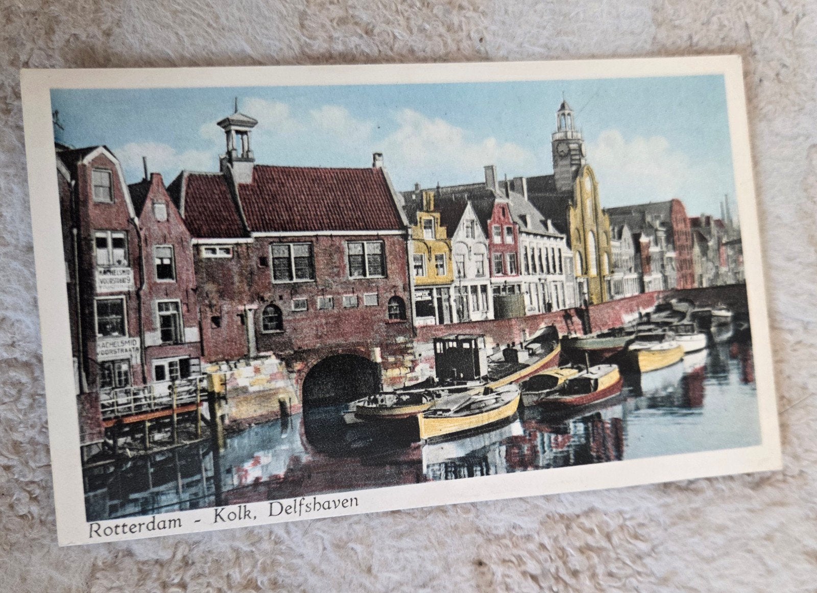 Ansichtkaart Rotterdam - Kolk, Delfshaven, Verzenden, 1920 tot 1940, Ongelopen, Zuid-Holland