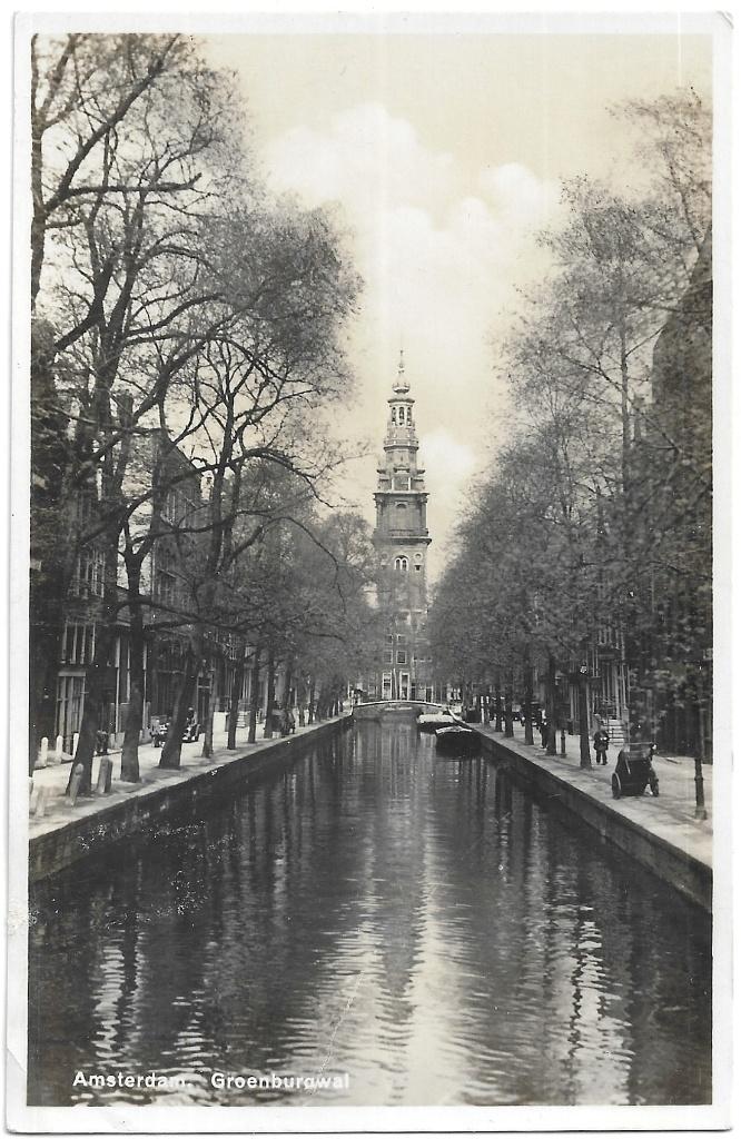 AK Amsterdam - Groenburgwal, Verzenden, 1940 tot 1960, Ongelopen, Noord-Holland