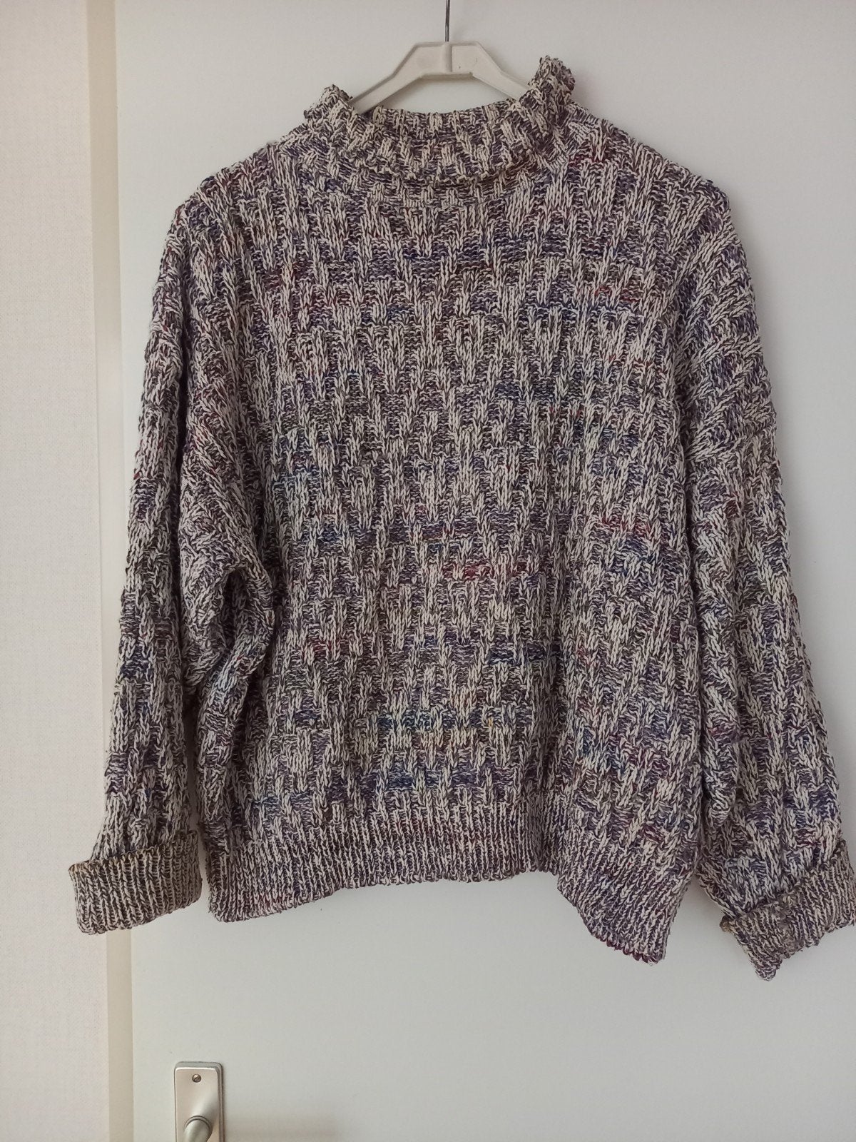 Vintage trui jaren '90 merk David Brett, Ophalen of Verzenden, Gedragen, Maat 38/40 (M), Meerkleurig