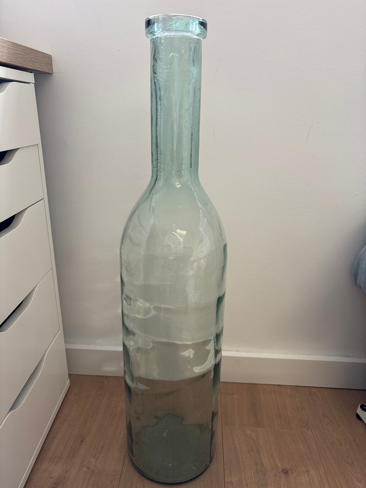 Mica decorations - Grote glazen fles / vaas - decoratief, Ophalen, Groen