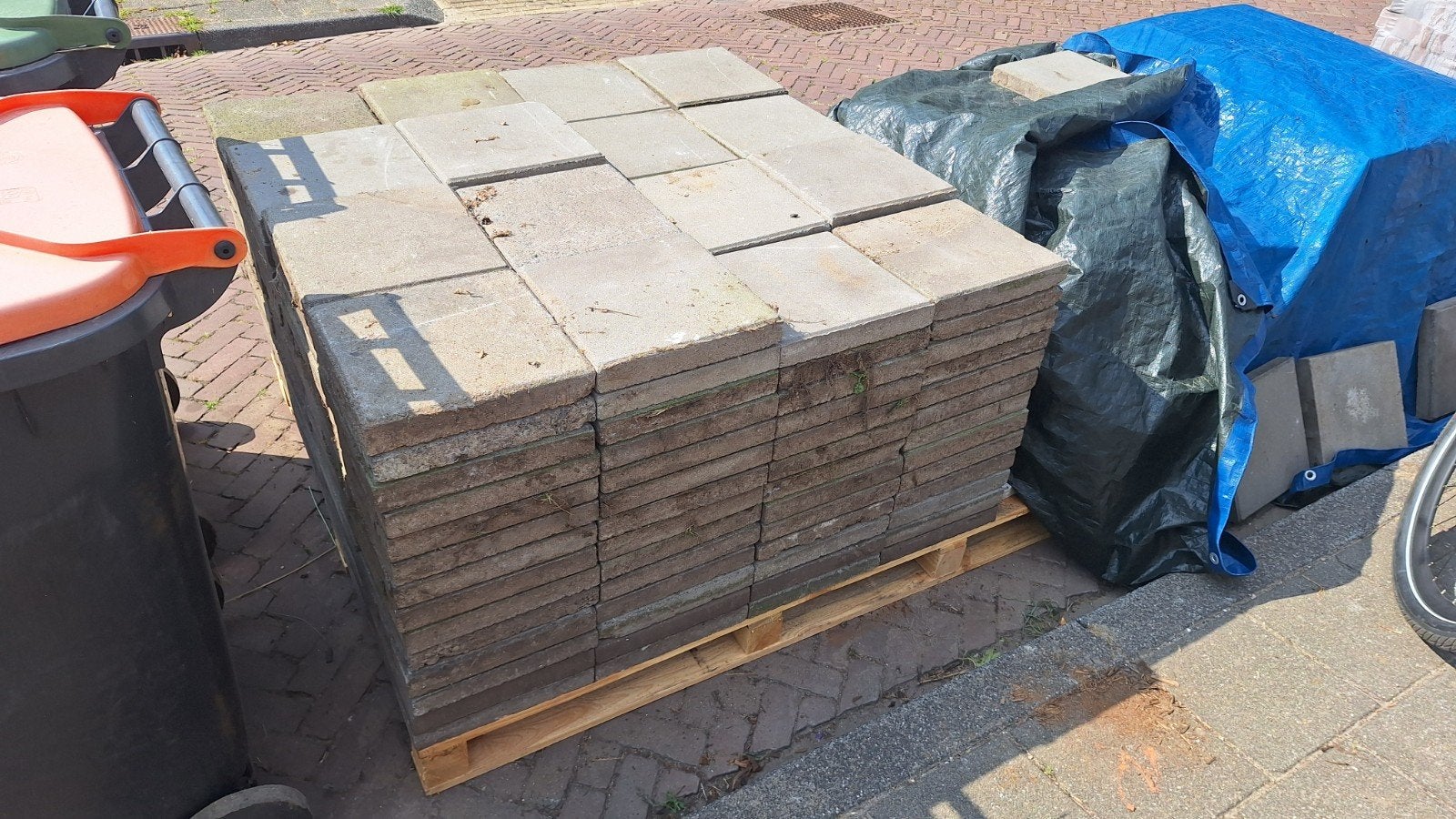 betontegels 30x30cm, Ophalen, Gebruikt, 10 m² of meer, Beton