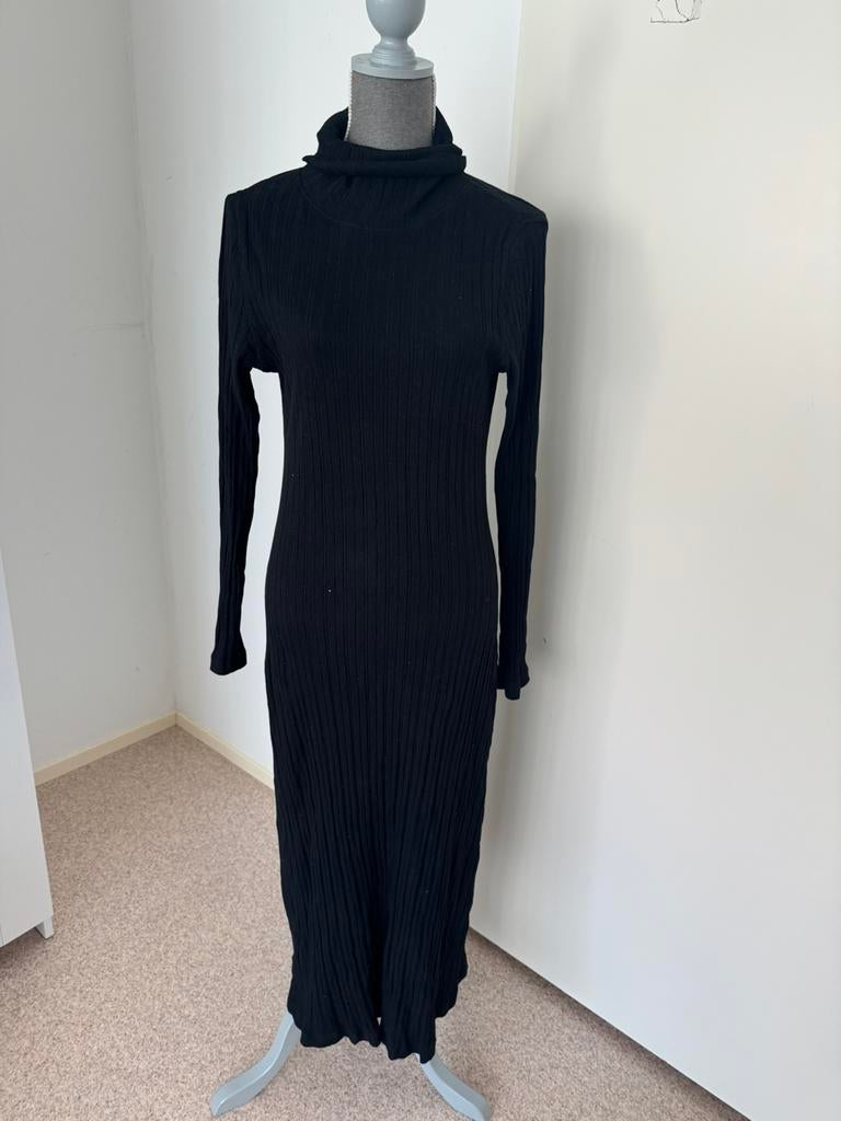 Zara maxi jurk tricot, Zwart, Maat 46/48 (XL) of groter, Ophalen of Verzenden, Zo goed als nieuw