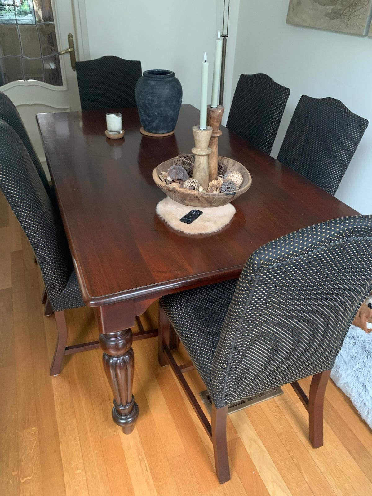 Eettafel met stoelen, Ophalen, Rechthoekig, 150 tot 200 cm, 50 tot 100 cm