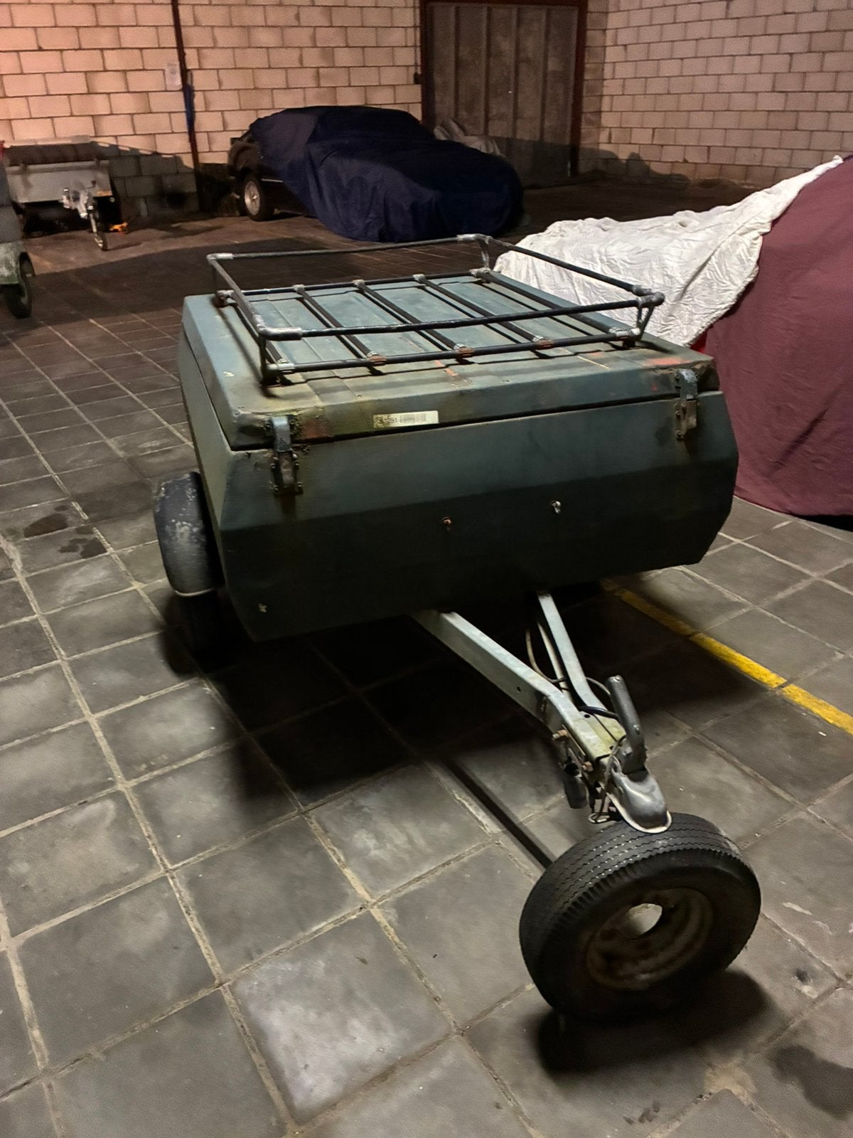 Tent op berg wagentje, Caravans en Kamperen, Ophalen, Gebruikt