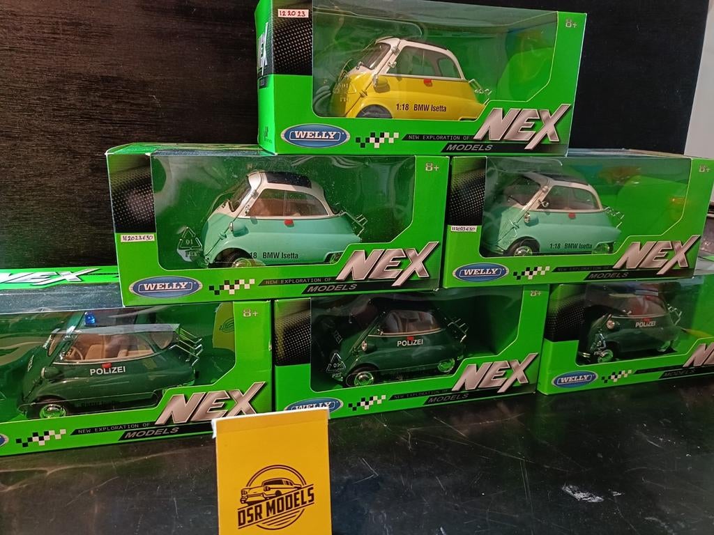 1:18 BMW Isetta 250 verschillende type, S, Auto, R, Nieuw