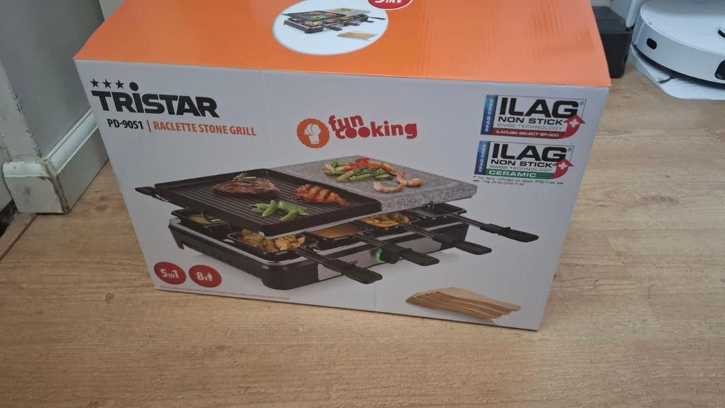 Tristar PD-9051 Raclette Stone Grill - Zo goed als nieuw, Ophalen, Zo goed als nieuw, 8 personen of meer