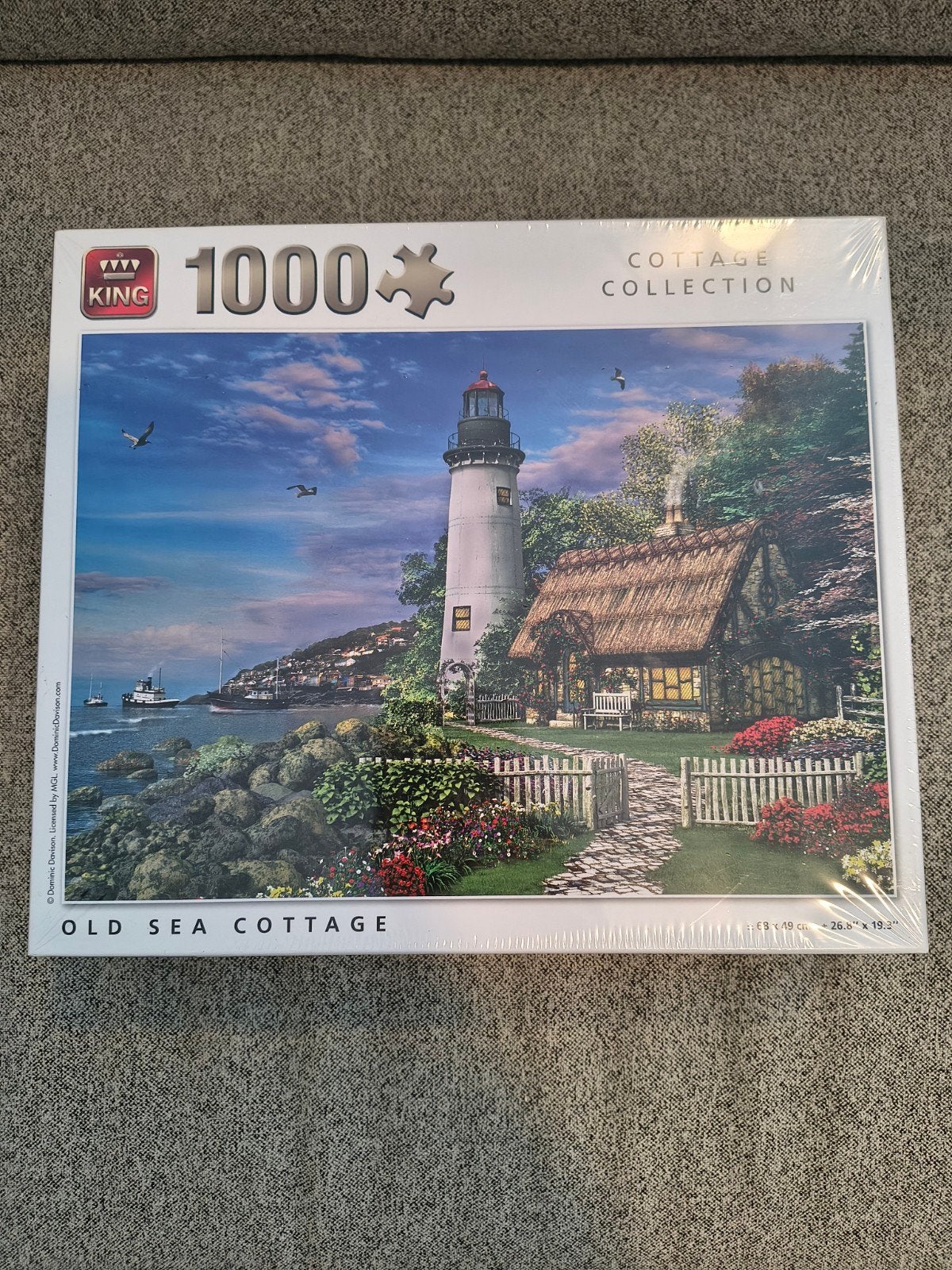Legpuzzel King 05717 Old sea cottage vuurtoren., Ophalen of Verzenden, 500 t/m 1500 stukjes, Nieuw, Legpuzzel