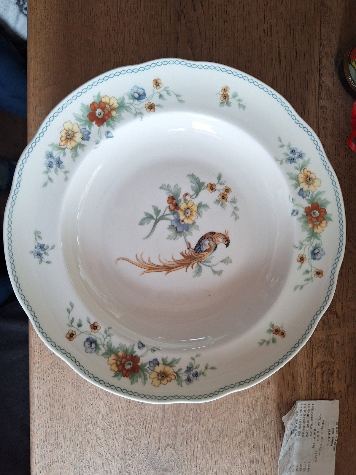 Heinrich H&G Selb Germany Diepe Borden met Vogelmotief, Antiek en Kunst, Antiek | Servies los, Ophalen
