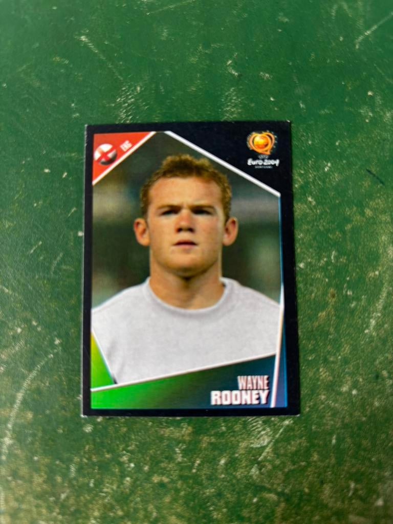 Panini plaatje Wayne Rooney Engeland Euro 2004, Ophalen of Verzenden, Zo goed als nieuw