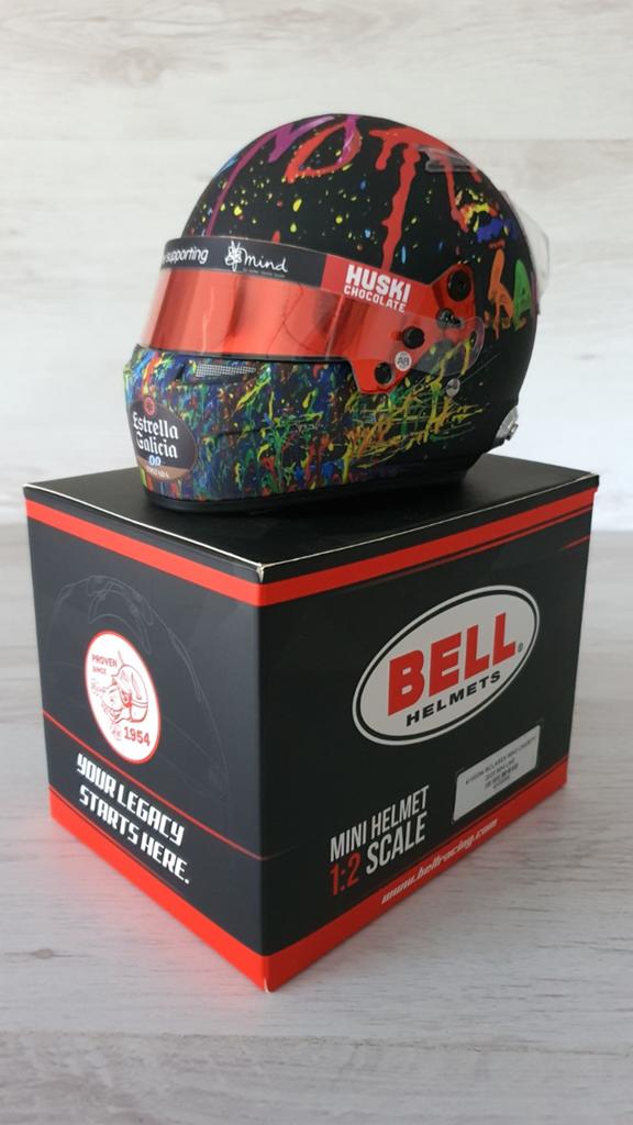 Lando Norris Mclaren Mind helm 1/2, Verzamelen, Automerken, Motoren en Formule 1, Ophalen of Verzenden, Nieuw, Formule 1