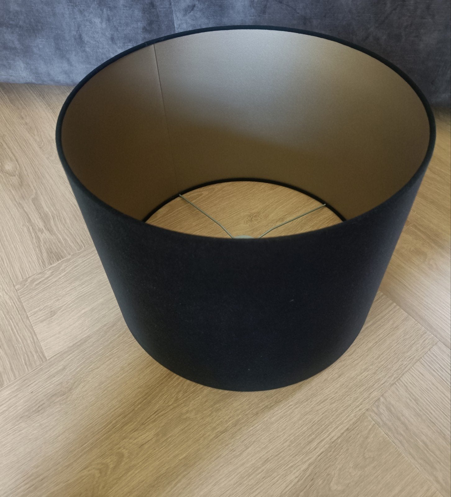 Velours lampenkap, Ophalen, Overige typen, Zwart, Rond