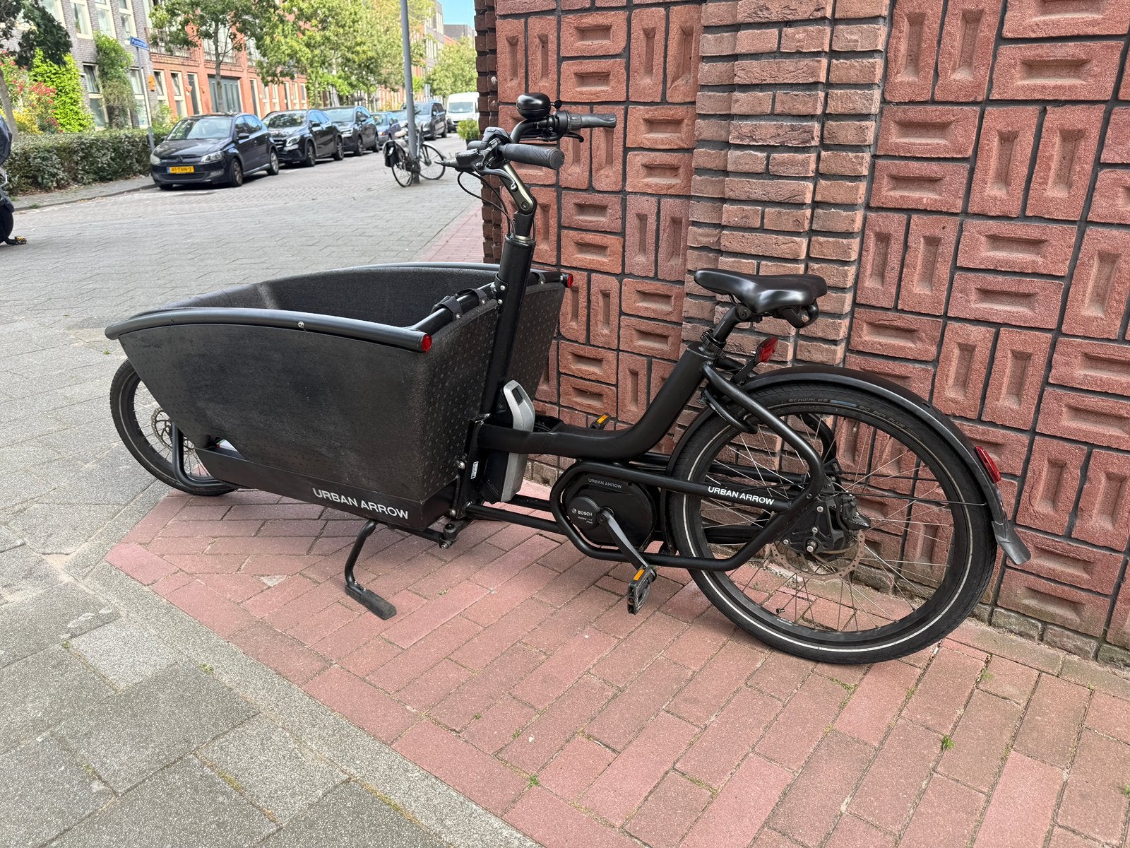 Urban arrow active line plus met 3965 km + regenhuif, Fietsen en Brommers, Fietsen | Bakfietsen, Gebruikt, Elektrisch, 2 kinderen