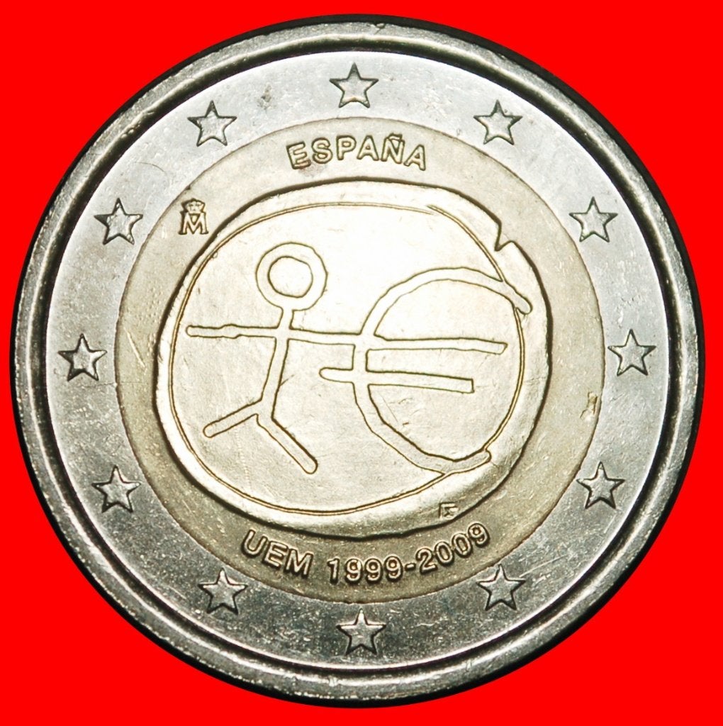 Ⰺ GREECE: SPAIN  2 EUROS 1999-2009 NON-PHALLIC 2007-2026!, Postzegels en Munten, Ophalen of Verzenden, Spanje, 2 euro, Losse munt