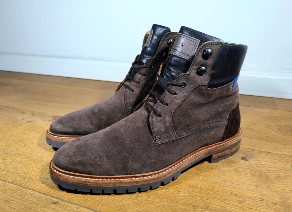 Floris van Bommel halfhoge herenschoenen maat 8,5 / 42,5, Kleding | Heren, Schoenen, Ophalen, Bruin, Boots, Floris van Bommel