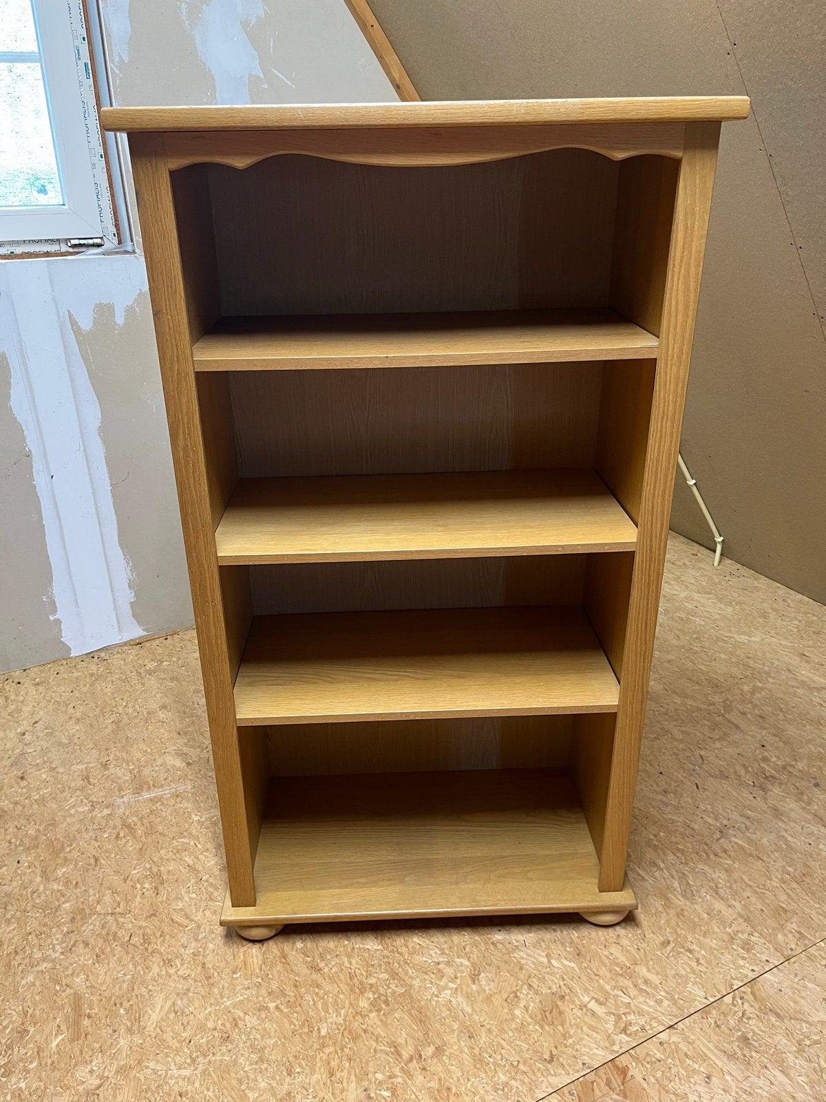 Houten Boekenkast met 4 Planken - Gebruikt, Ophalen, Met plank(en), Gebruikt, 50 tot 100 cm