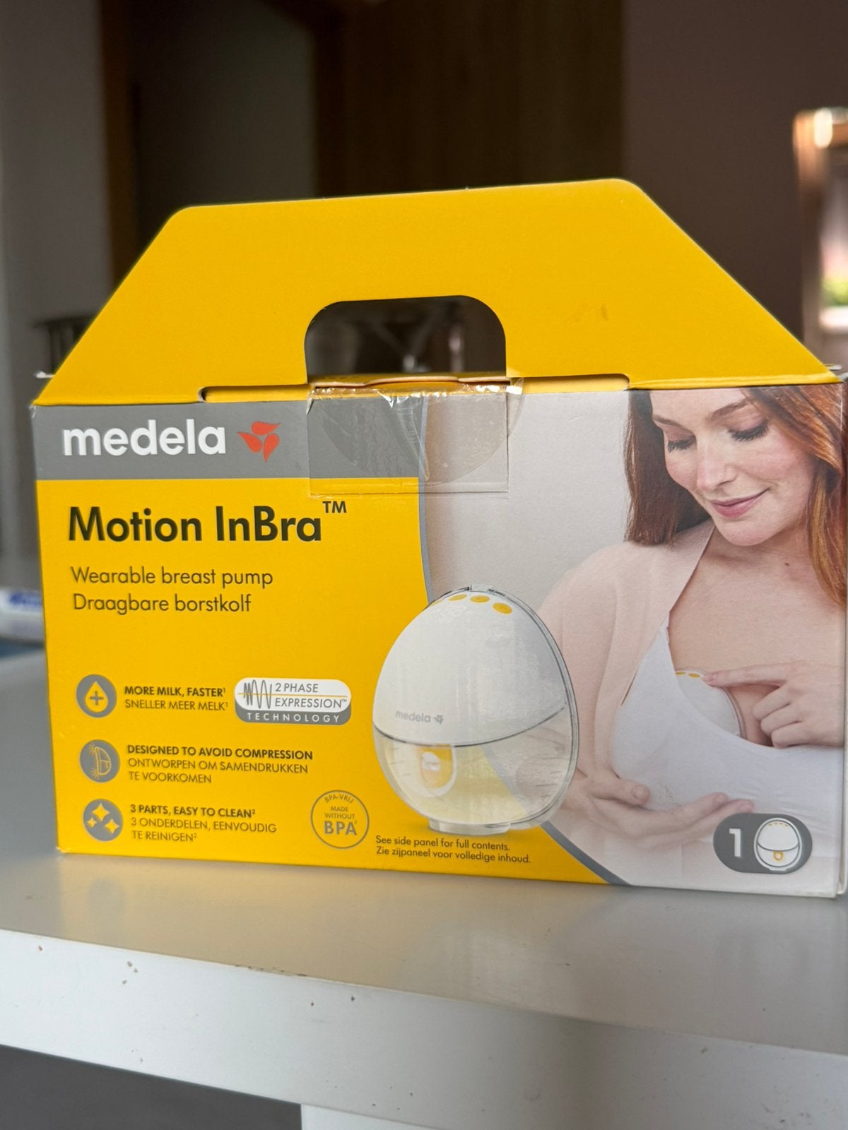 Medela hands free pomp + medela hand pomp+ glaze filips fles, Kinderen en Baby's, Babyvoeding en Toebehoren, Ophalen, Gebruikt