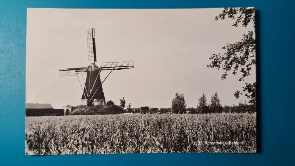 Keldonk molen erp korenmolen 1970, Ophalen of Verzenden, 1960 tot 1980, Ongelopen, Noord-Brabant