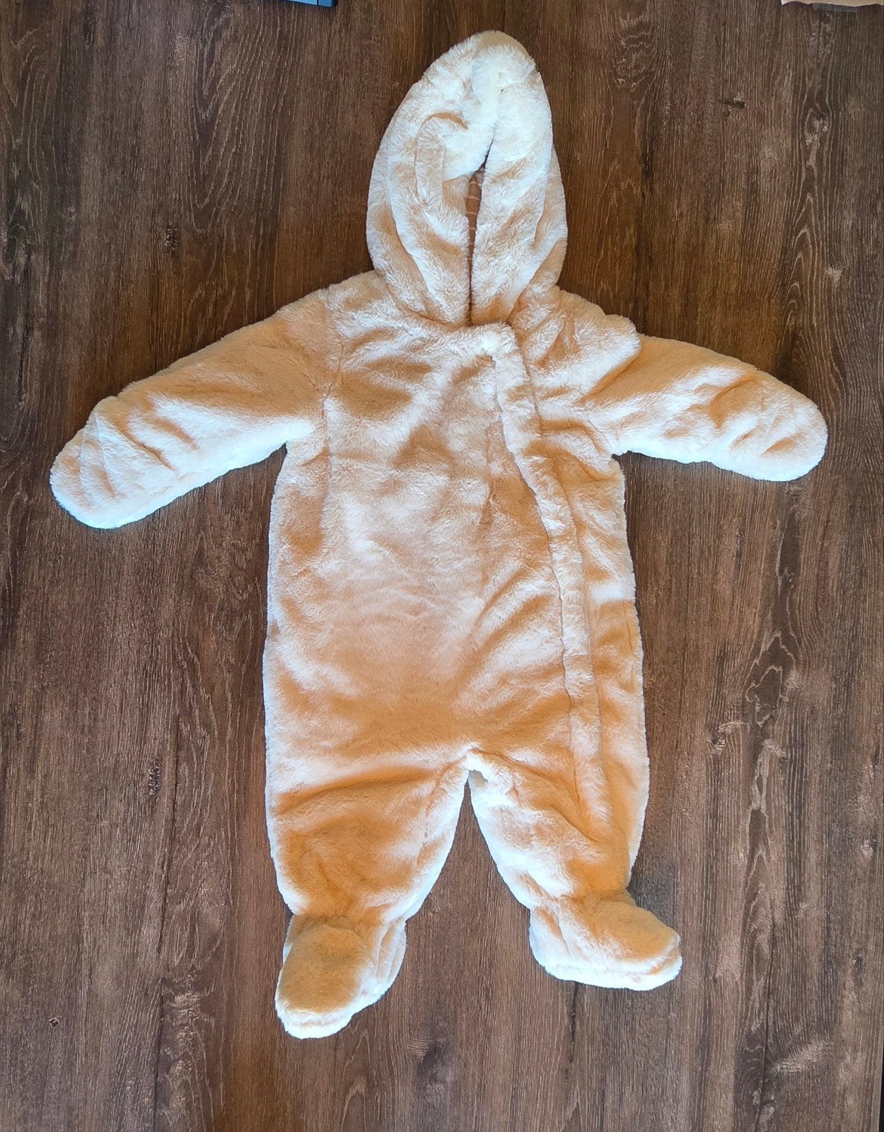 Zacht teddy skipakje/onesie voor baby's - C&A, maat 80, Ophalen of Verzenden, Zo goed als nieuw, C&A, Jongetje of Meisje