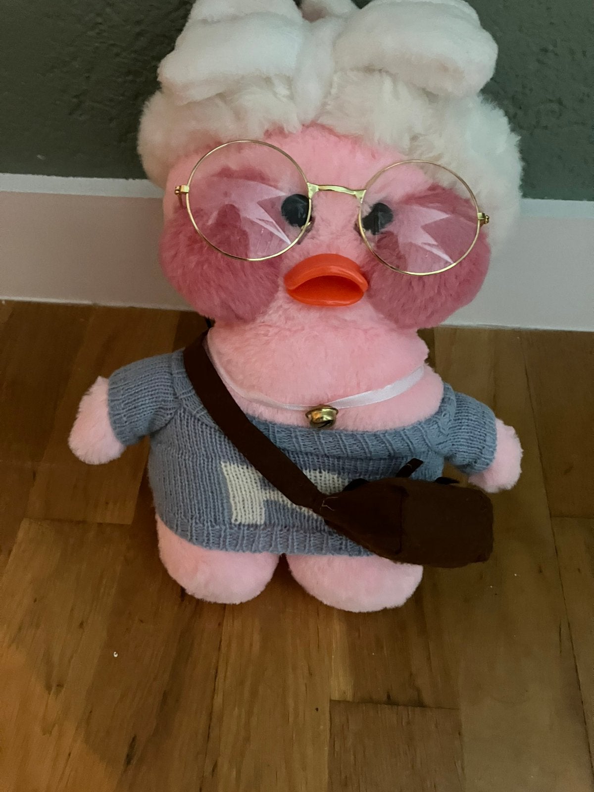 Knuffel eend. paper duck, Ophalen of Verzenden, Zo goed als nieuw, Eend