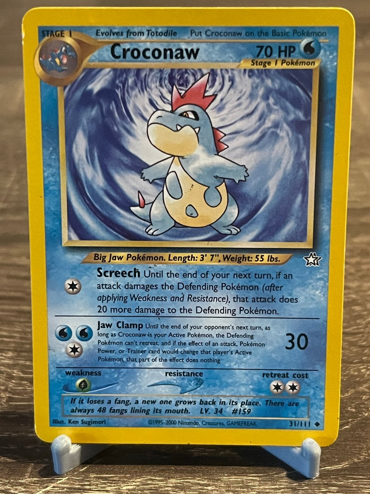 Croconaw (31/111) - Neo Genesis - EX, Ophalen of Verzenden, Zo goed als nieuw, Losse kaart