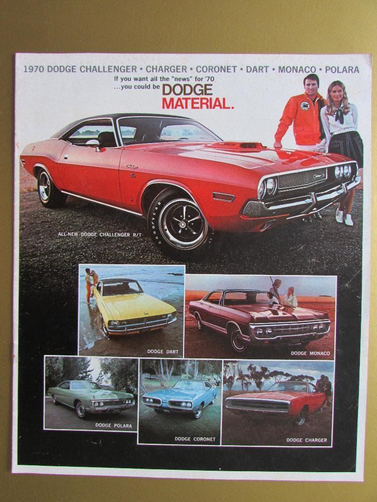 1970 Dodge full line grote brochure, Engels, Ophalen of Verzenden, Zo goed als nieuw, Overige merken