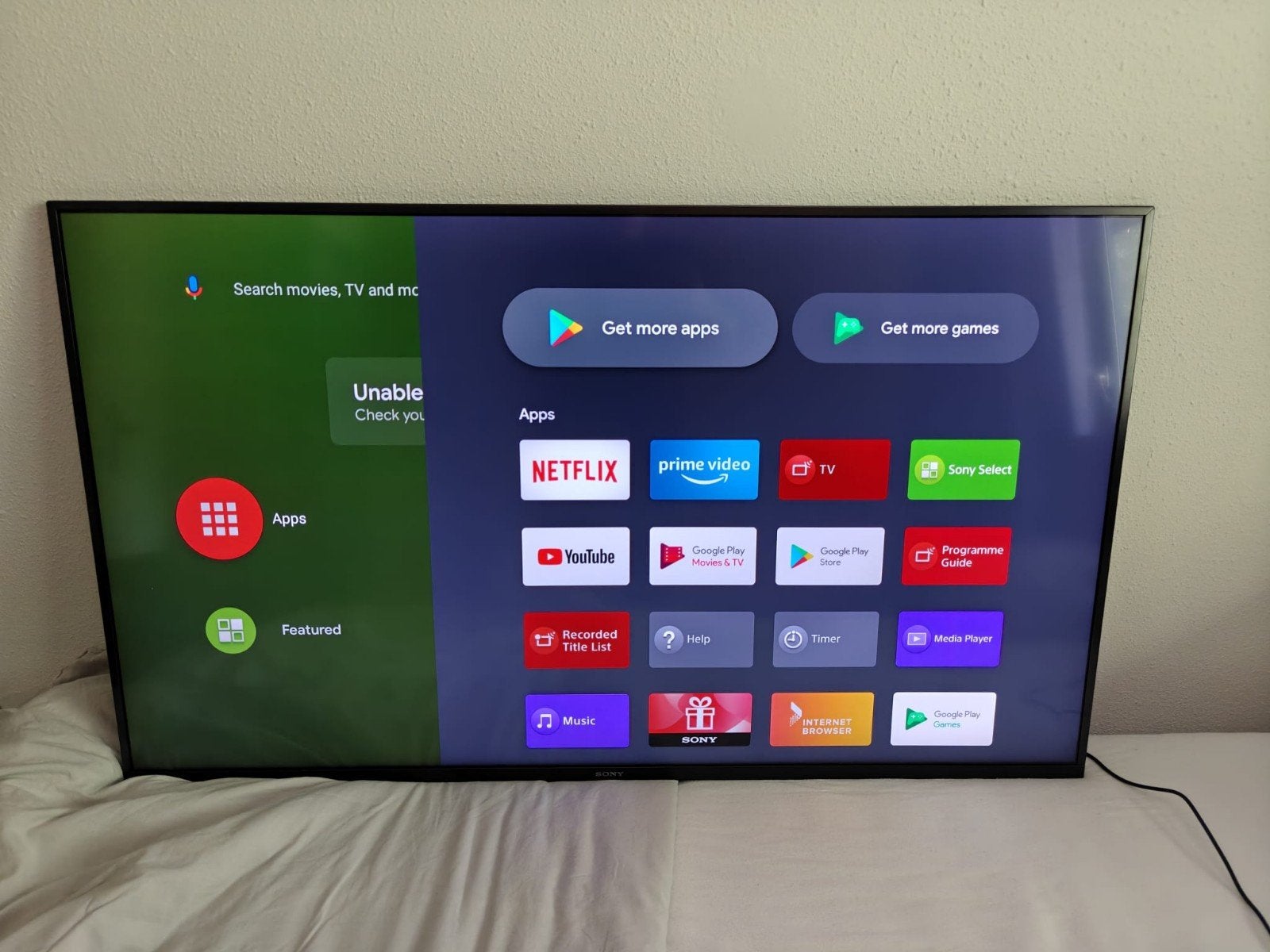 Sony 49 inch 4k smart tv, Ophalen, 50 Hz, Zo goed als nieuw, 4k (UHD)