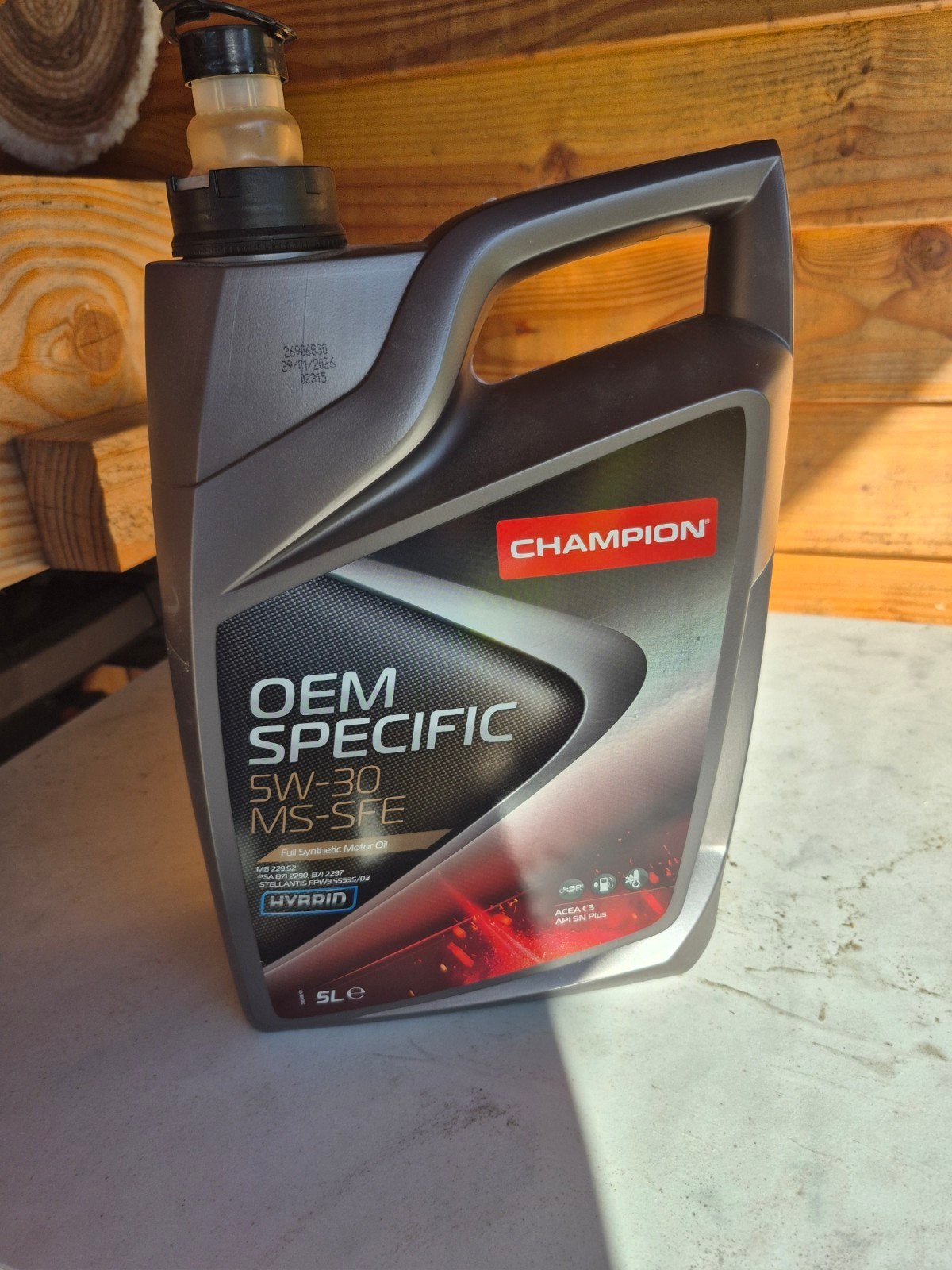 Champion OEM SPECIFIC 5W-30 MS-SFE motorolie 5L, Ophalen, Nieuw
