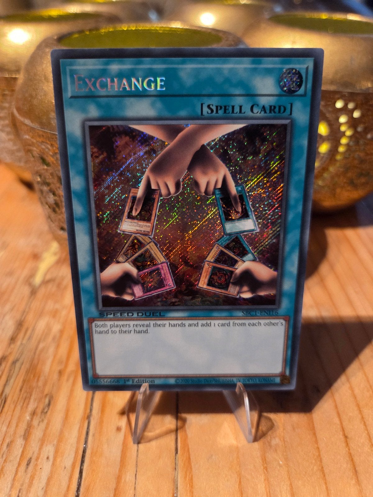 Yu-Gi-Oh! Exchange SRC1-EN016 Speed Duel 1st Edition, Ophalen of Verzenden, Zo goed als nieuw