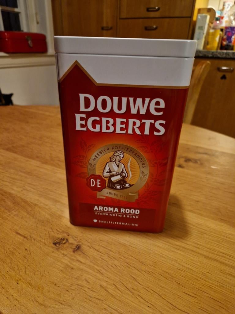 DOUWE EGBERTS KOFFIE BEWAAR BLIK, Ophalen of Verzenden, Reclamebord