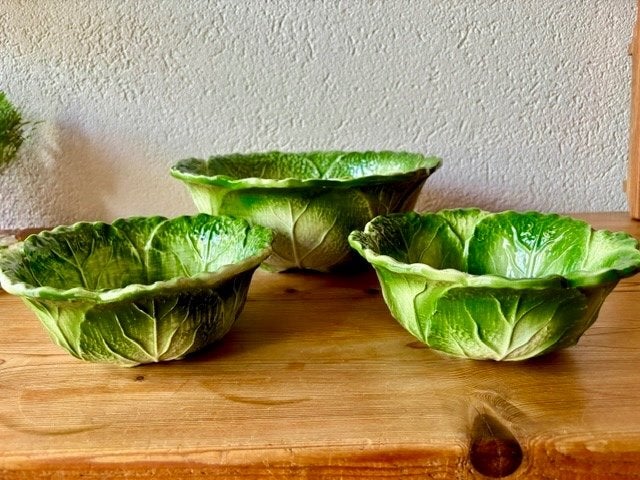 Sla servies grote schaal en 2 kleinere met bestek, Ophalen, Overige stijlen, Glas, Schaal of Schalen