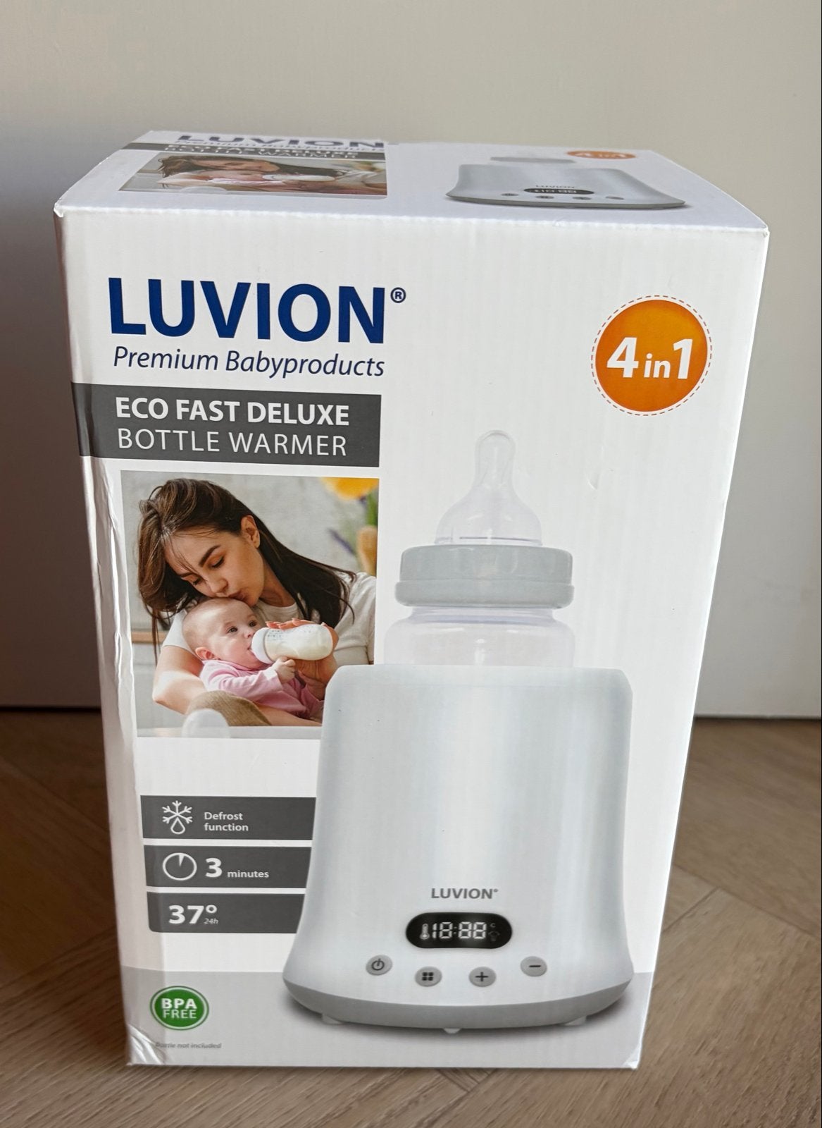 Luvion Eco Fast Deluxe 4-in-1 Flessenwarmer, Ophalen, Flessen- of potjesverwarmer, Luvion, Nieuw