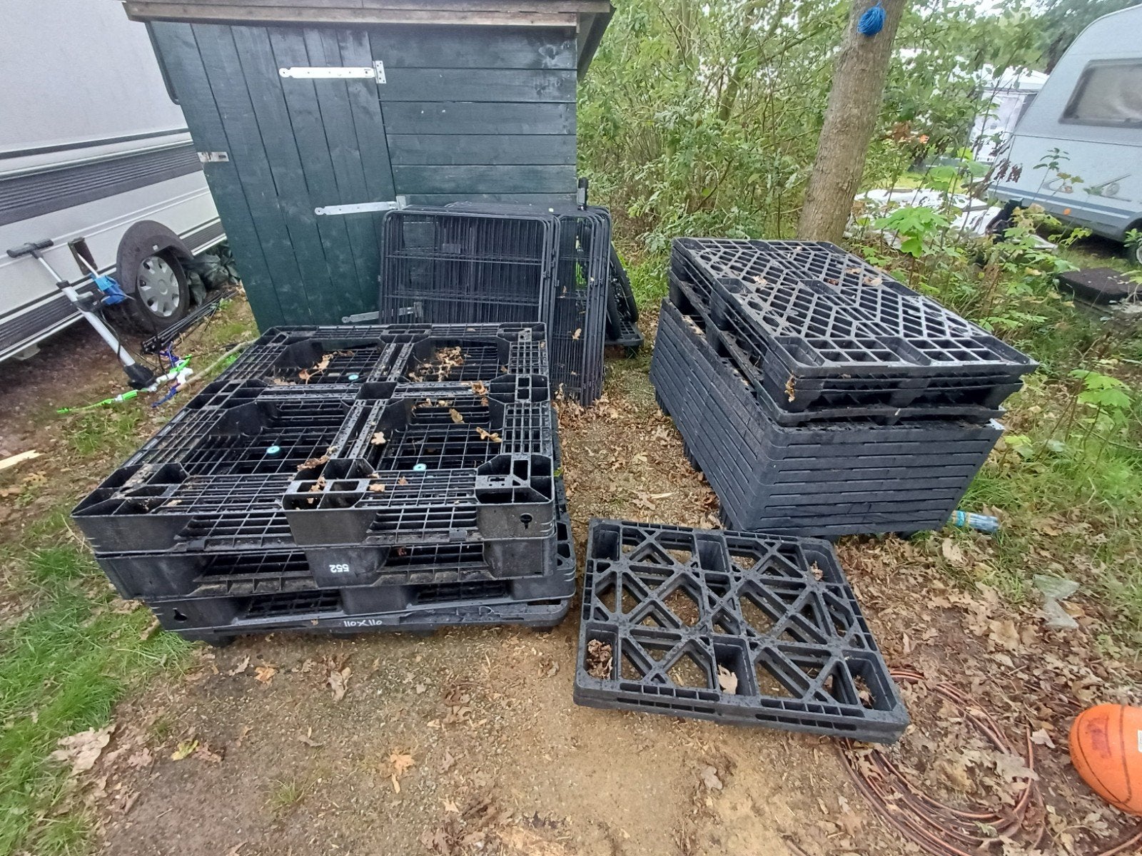 Kunststof Pallets - Diverse (5x 110x110, 13x 80x120, 2x, Ophalen