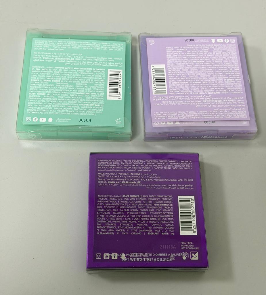 Huda Beauty Oogschaduw Set Amethyst + Pastels Mint + Lilac, Ogen, Nieuw, Ophalen of Verzenden, H