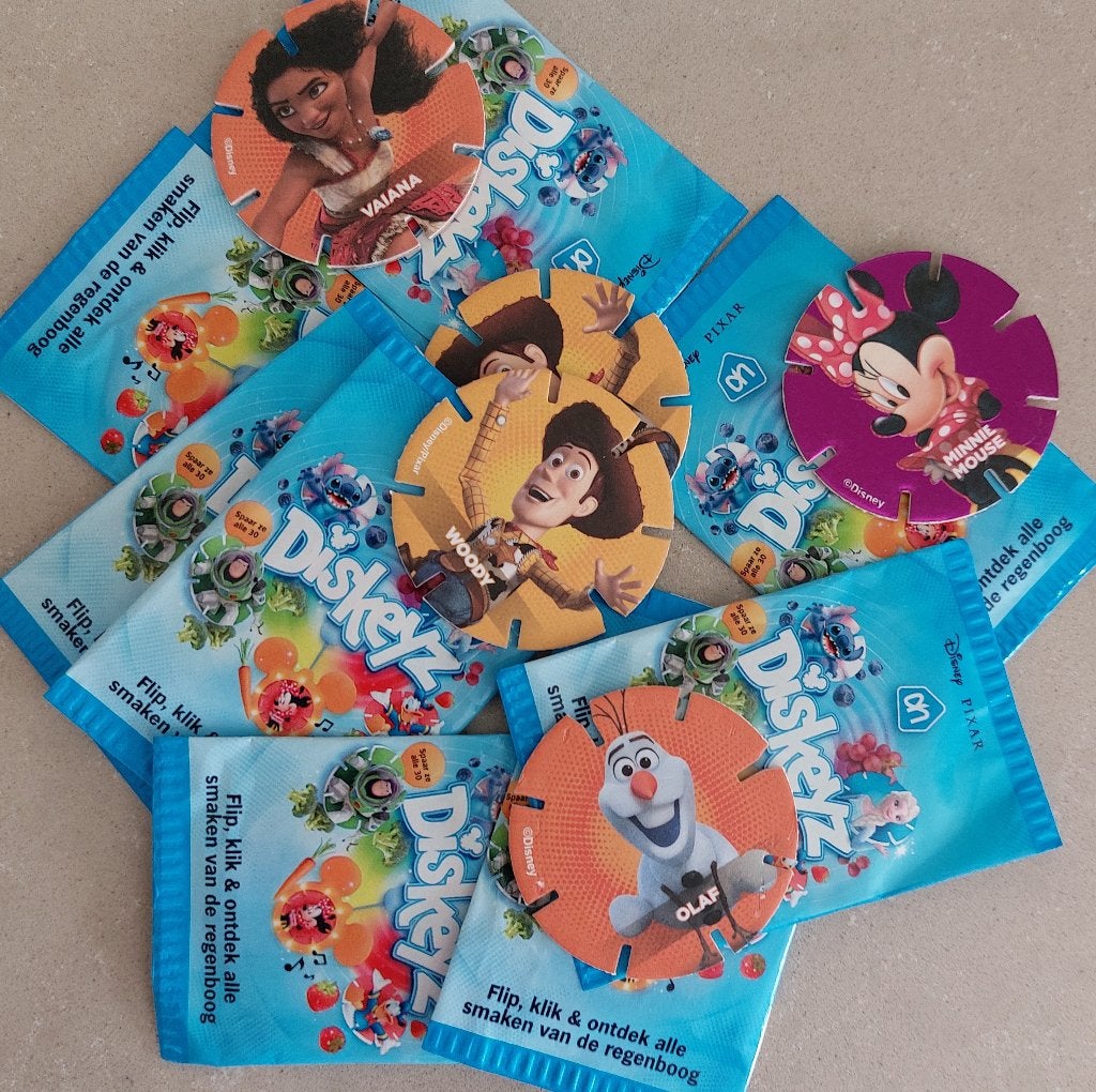 Diskeyz van AH de leukste Disney & Pixar schijfjes ongeopend, Albert Heijn, Ophalen