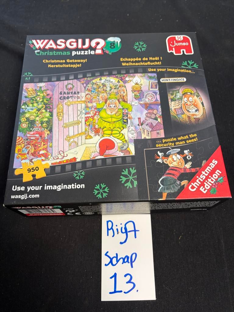 Wasgij Christmas puzzel 8 - Christmas Getaway! 950 stukjes, Ophalen of Verzenden, 500 t/m 1500 stukjes, Gebruikt, Legpuzzel