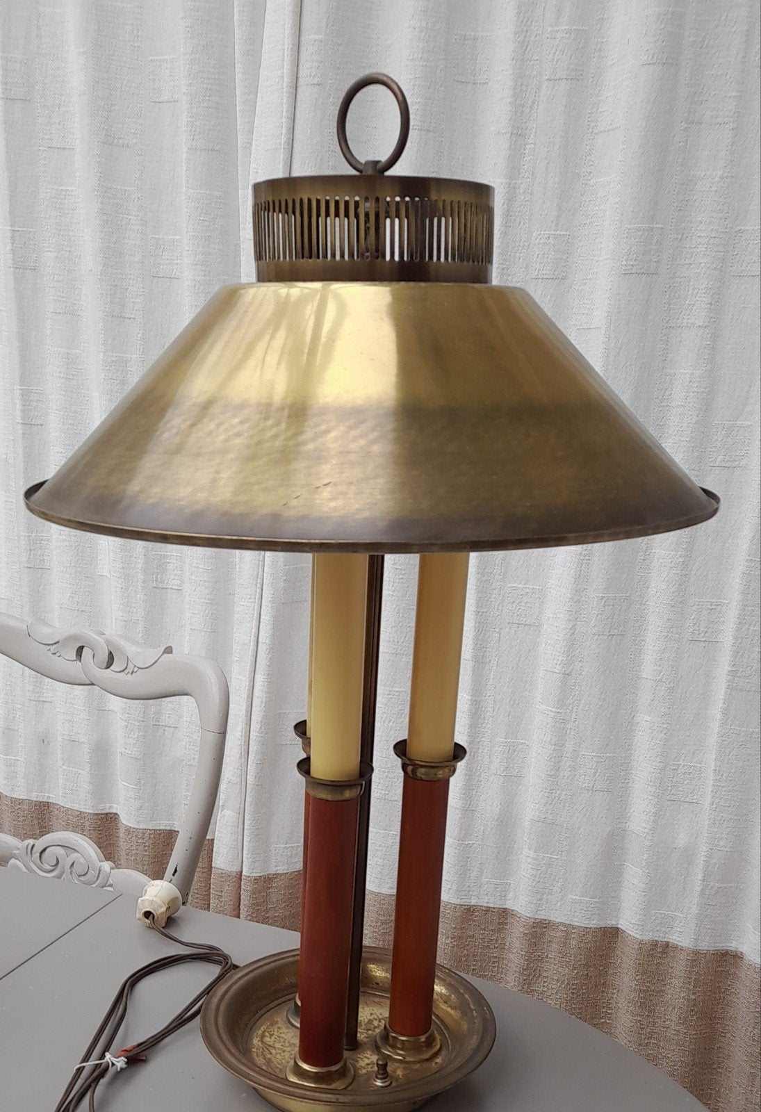 Antieke Bouilotte lamp, Ophalen of Verzenden