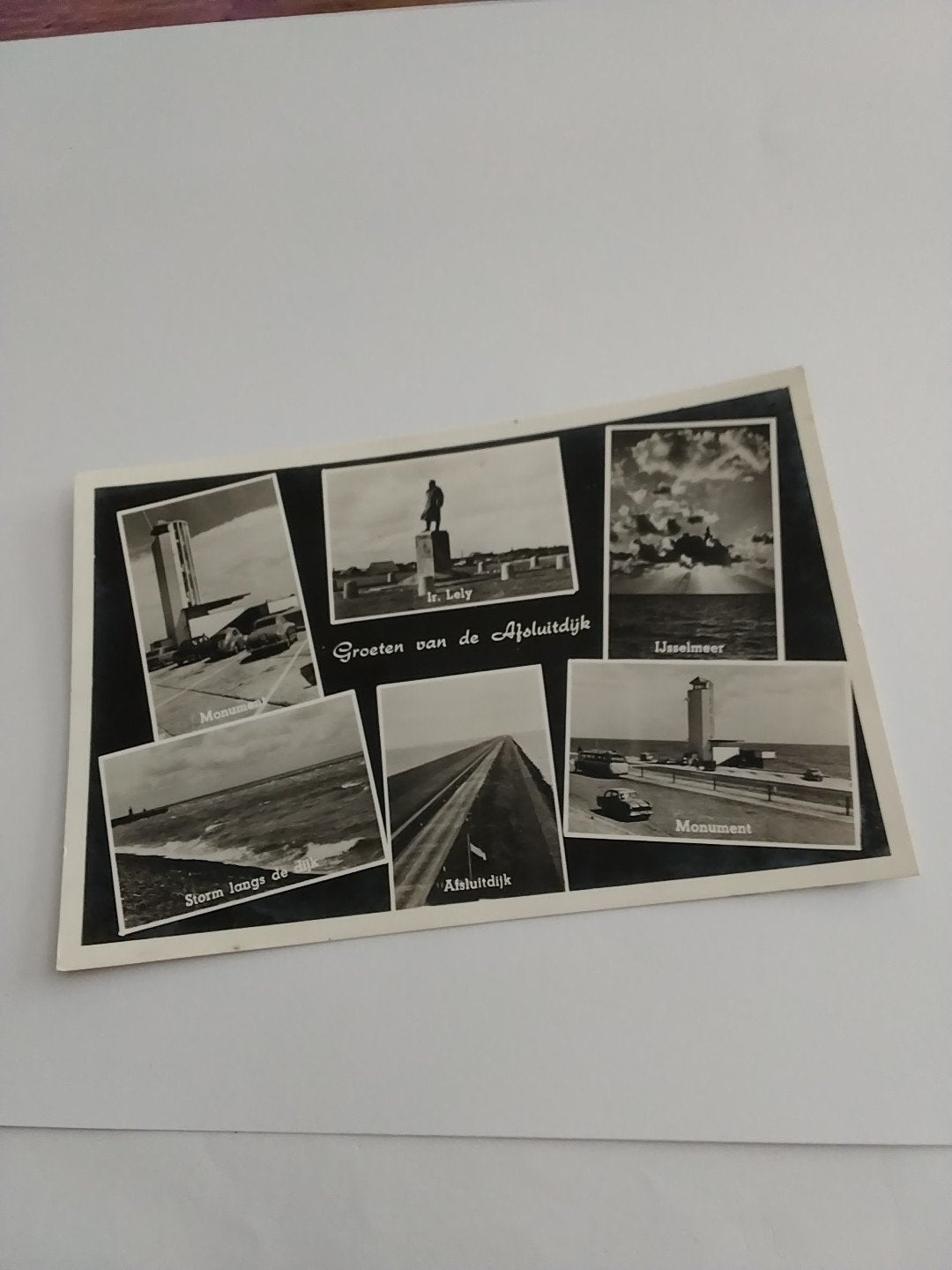 Ansichtkaart Afsluitdijk - Groeten van de Afsluitdijk, Ophalen of Verzenden, 1960 tot 1980