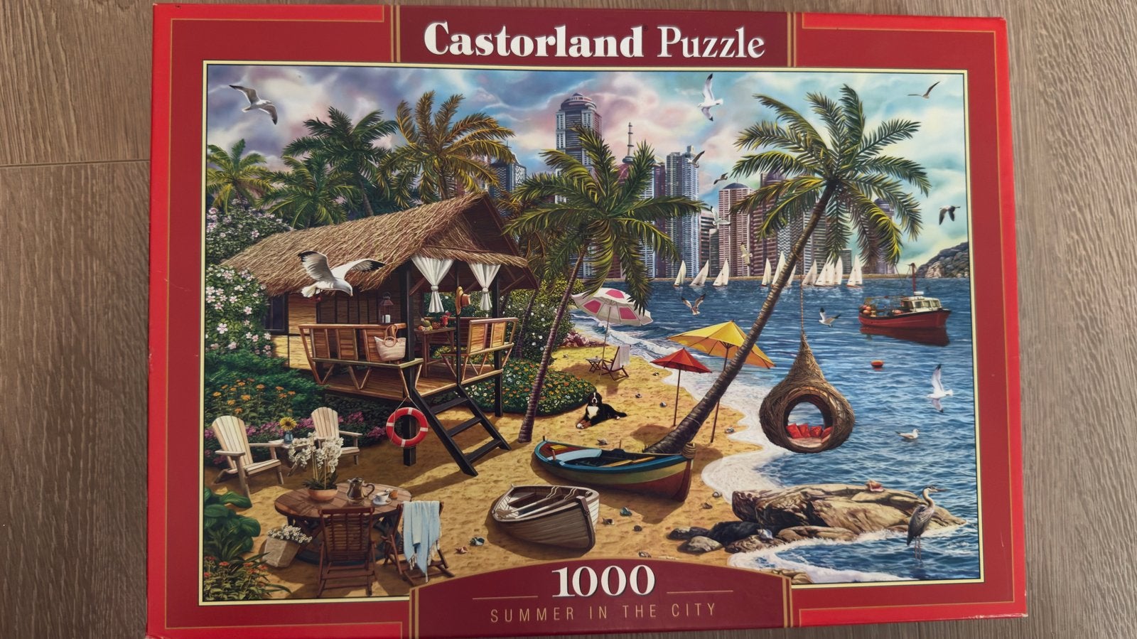 3 Castorland puzzels – 1000 stukjes per stuk, Ophalen of Verzenden, 500 t/m 1500 stukjes, Zo goed als nieuw