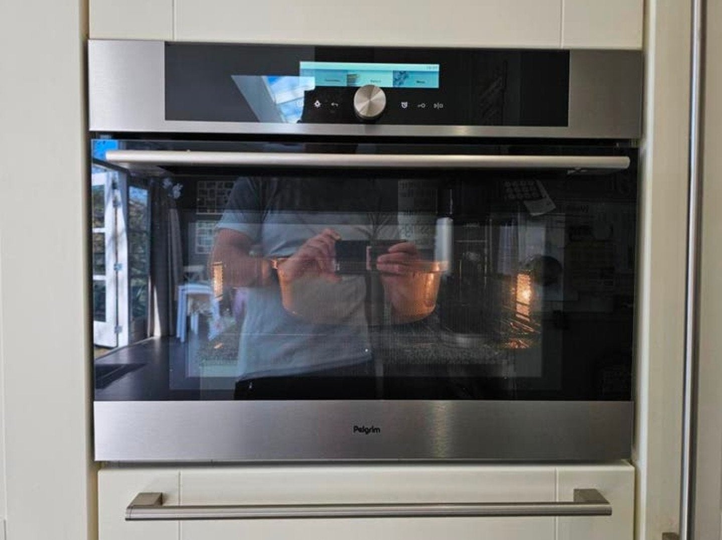 Pelgrim combi oven/magentron, Witgoed en Apparatuur, Ovens, Ophalen, Gebruikt, Combi-oven, Inbouw