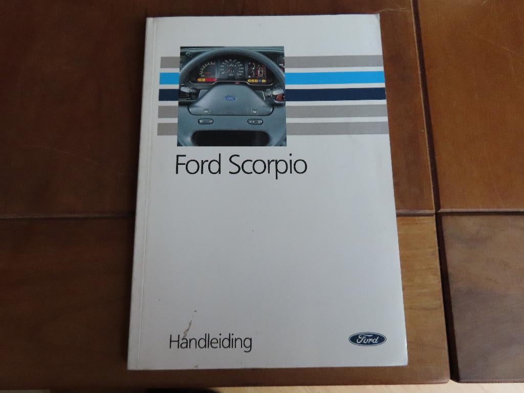 Instructieboek Ford Scorpio 12-1989, zeer mooi, Ophalen of Verzenden