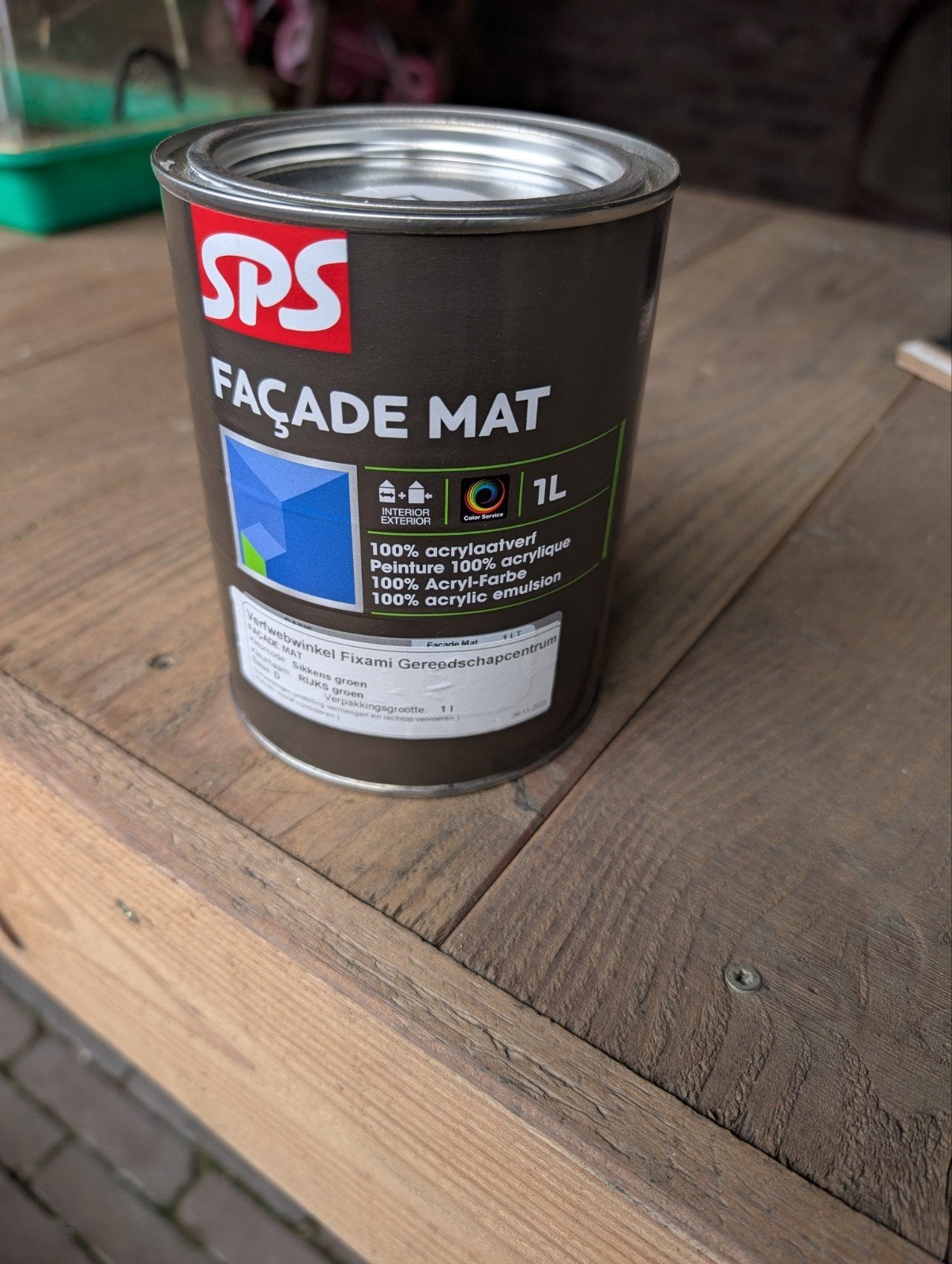 SPS Façade Mat verf - Rijk groen (Sikkens groen) 1L, Ophalen, Nieuw, Overige typen