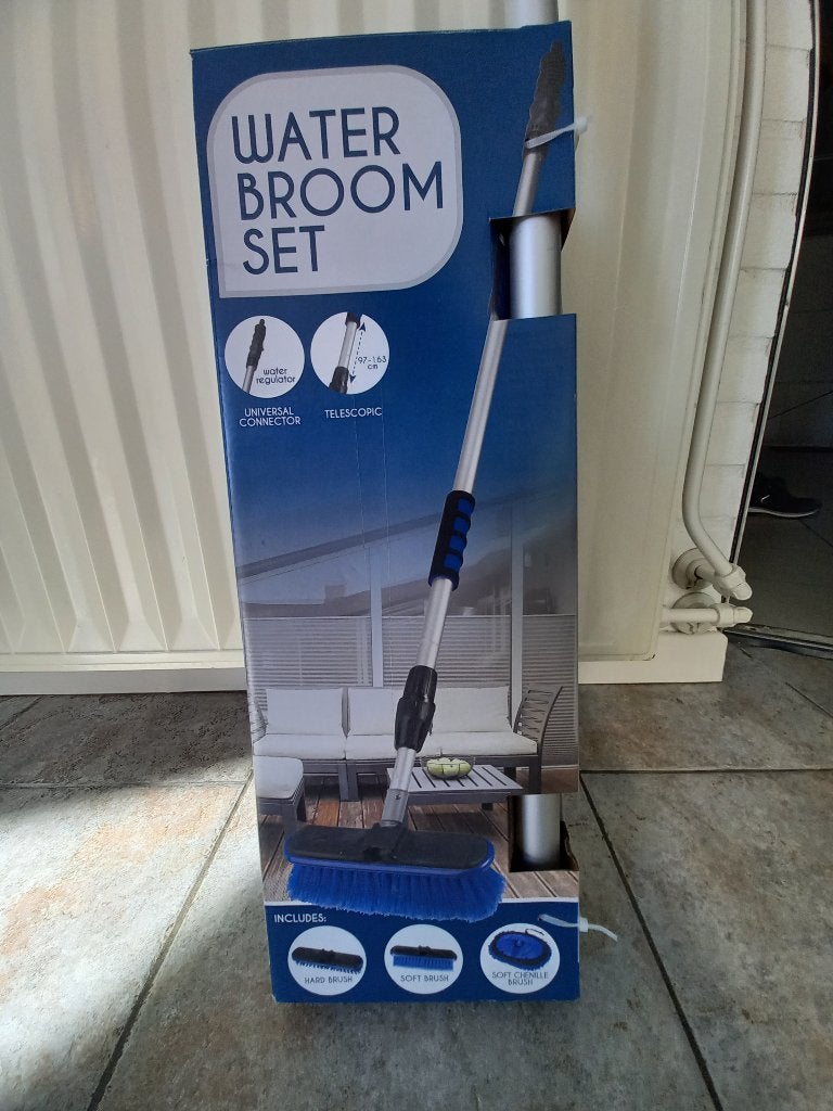 Waterbezem met 3 vervangende borstels, Huis en Inrichting, Schoonmaakartikelen, Ophalen